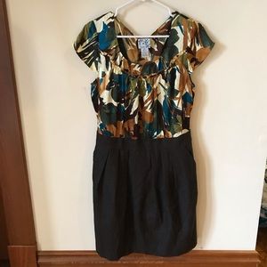 Anthropologie Tweedy Leaves Dress by Tabitha